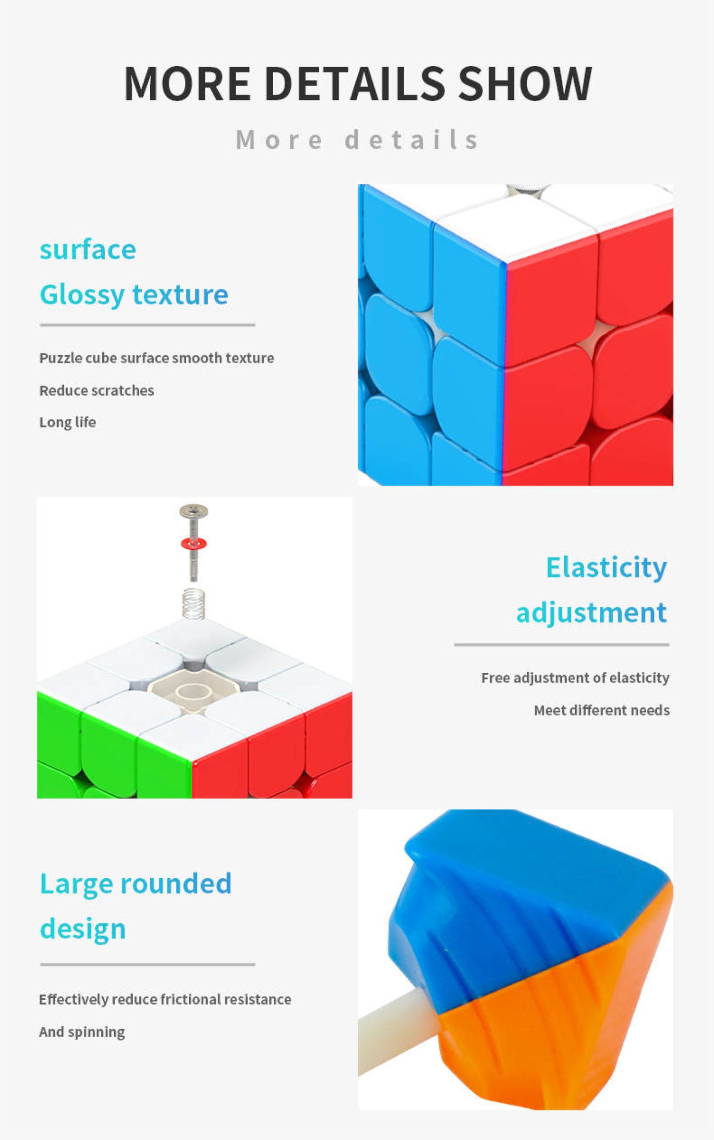 YuXin Little Magic 3x3 Stickerless Magnetized Rubik's Cube
