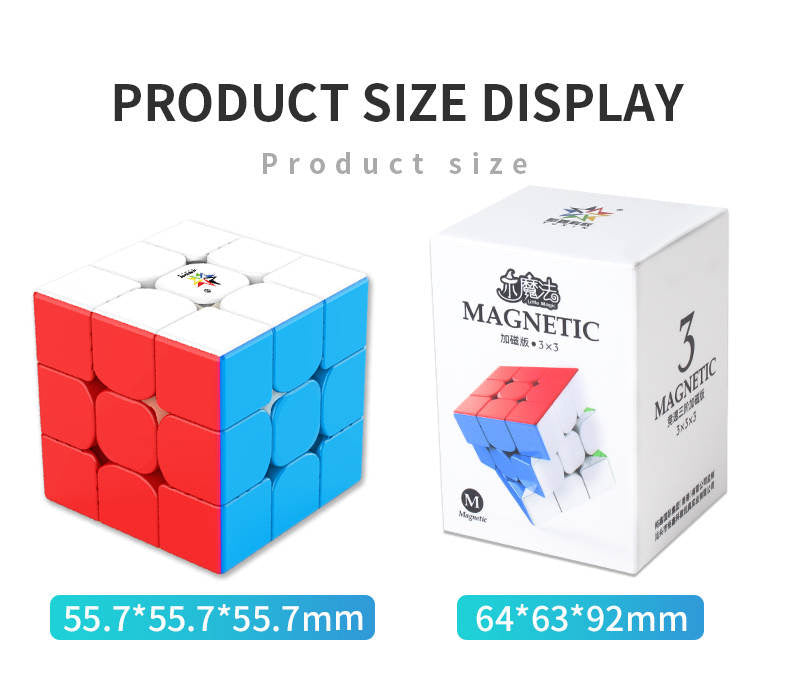 YuXin Little Magic 3x3 Stickerless Magnetized Rubik's Cube