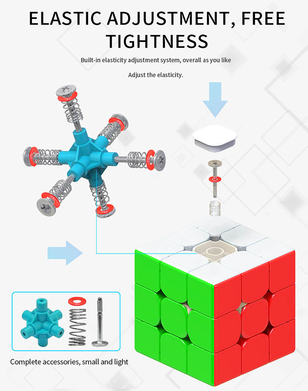 YuXin Little Magic 3x3 Stickerless Magnetized Rubik's Cube