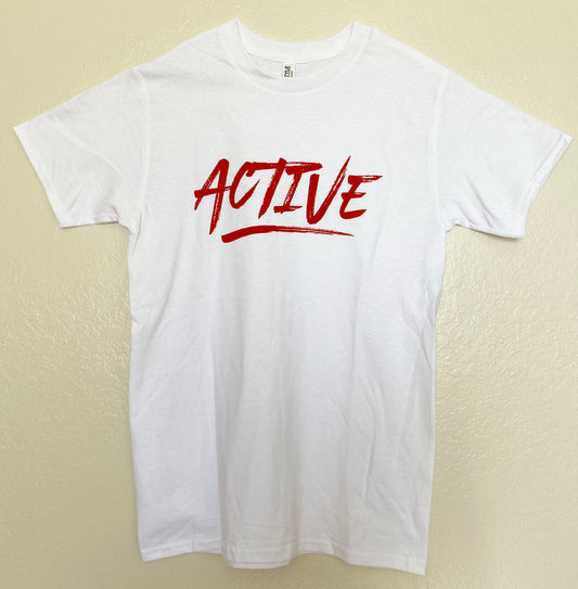 Active White Tee
